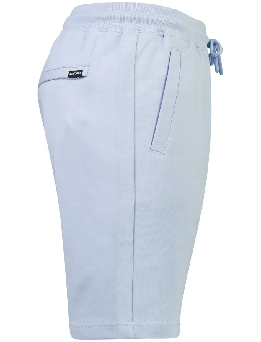 Airforce bermuda elastisch koord lichtblauw