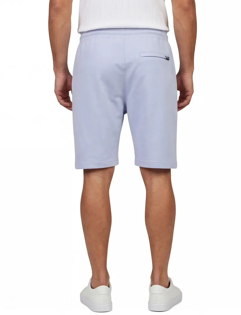 Korte broek Airforce lichtblauw slim fit elastische band
