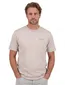 T-shirt beige Airforce korte mouw ronde hals backprint