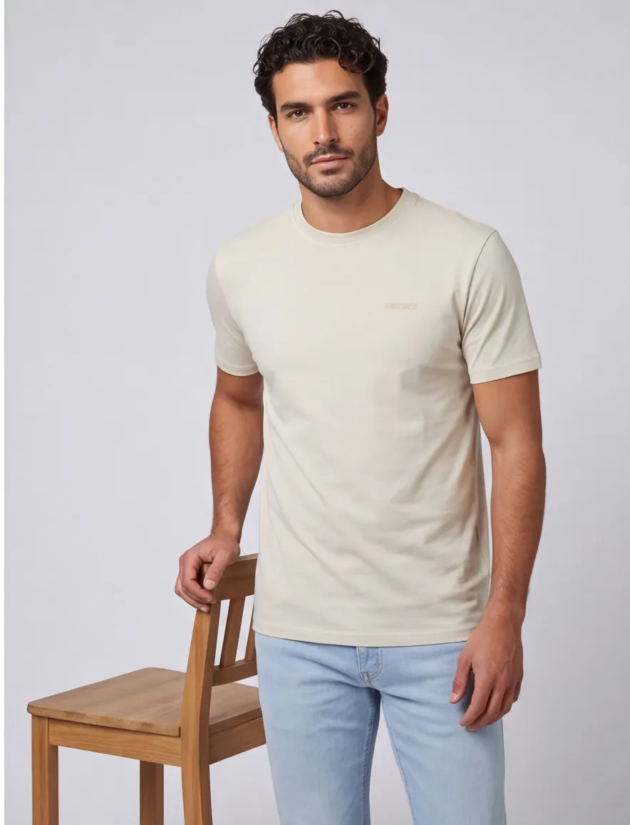 Airforce T-shirt lichtbeige