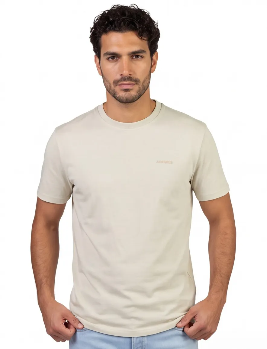 Airforce T-shirt lichtbeige
