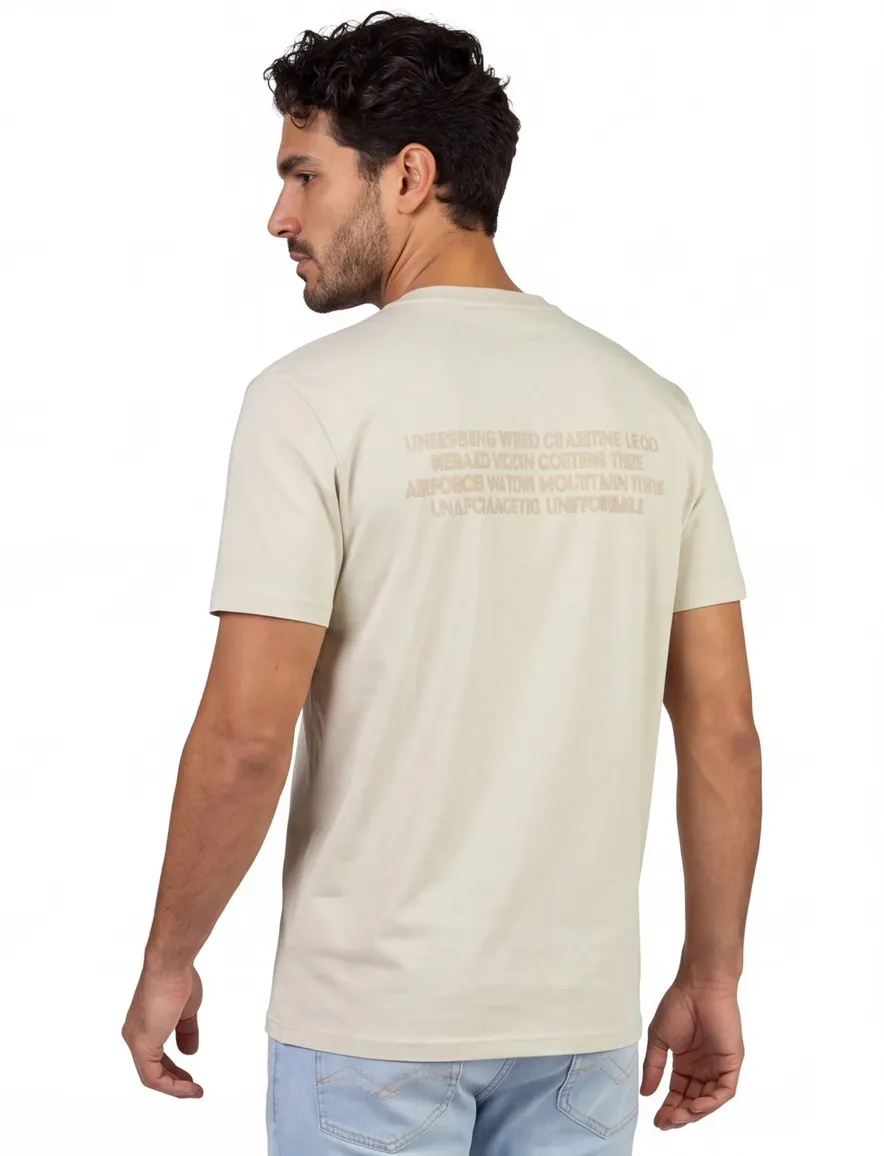 Airforce T-shirt lichtbeige