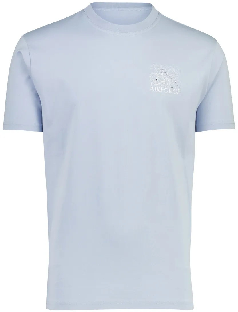 t-shirt Airforce Altitude lichtblauw backprint normale fit katoen