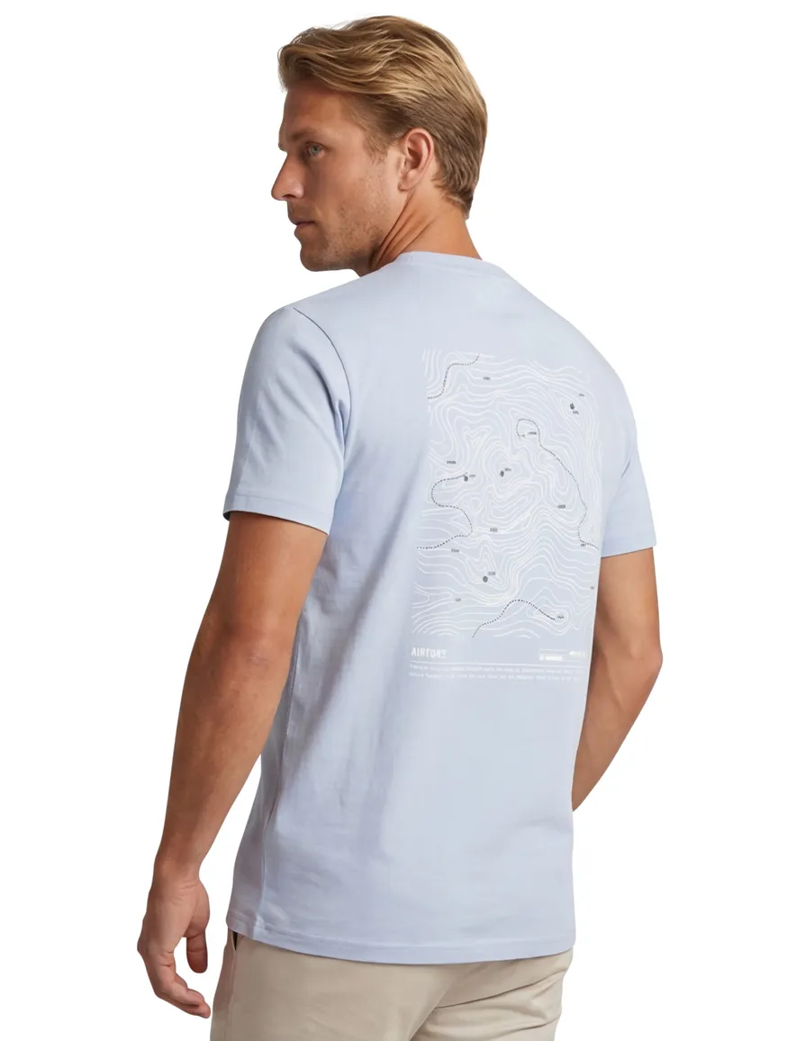 Airforce T-shirt lichtblauw ronde hals