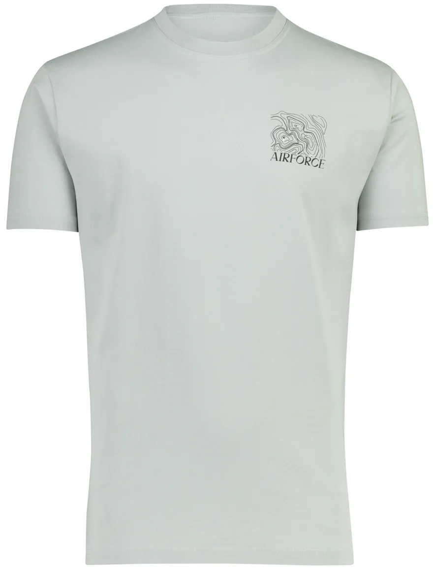 groene t-shirt Airforce backprint ronde hals