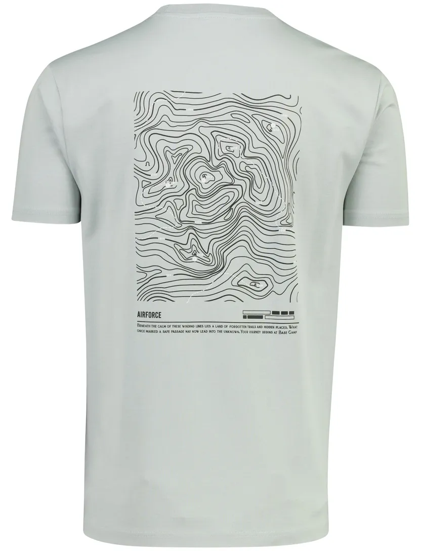 t-shirt Airforce Altitude groen backprint korte mouw