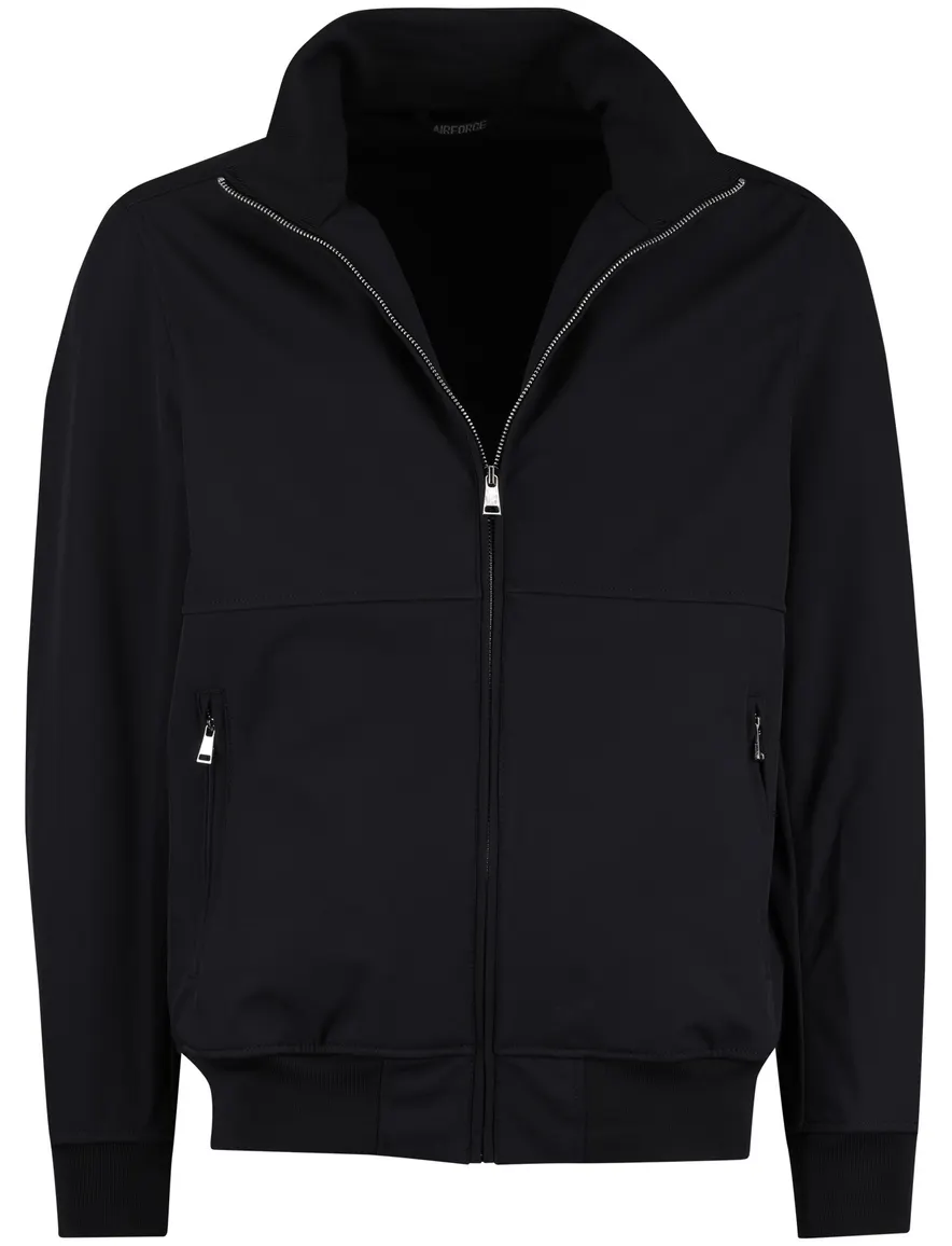 Airforce jack opstaande kraag rits navy