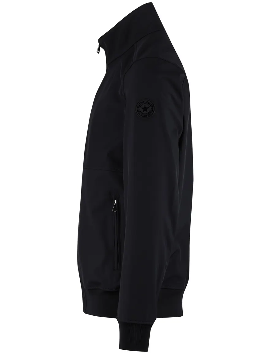 Airforce jack opstaande kraag rits navy