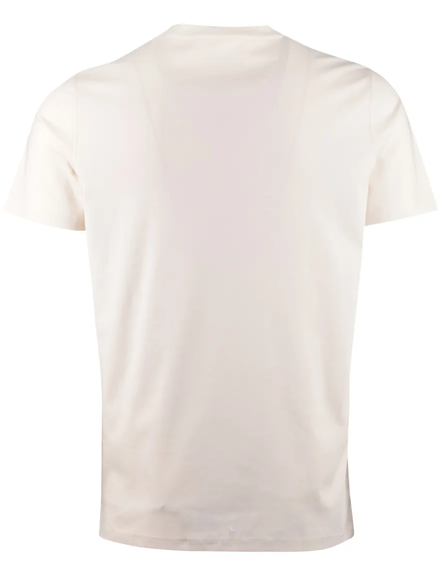 Crème t-shirt Thomas Maine ronde hals