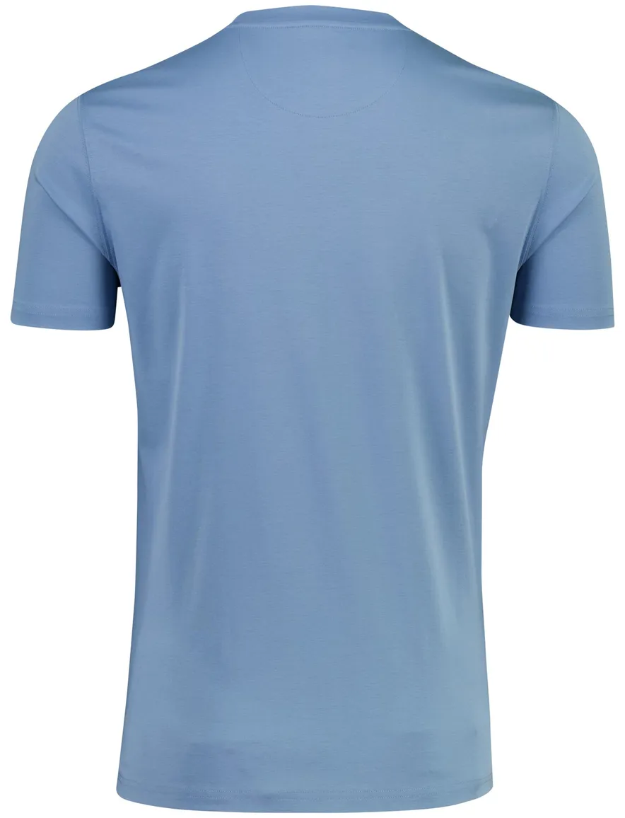 Thomas Maine T-shirt blauw tailored fit