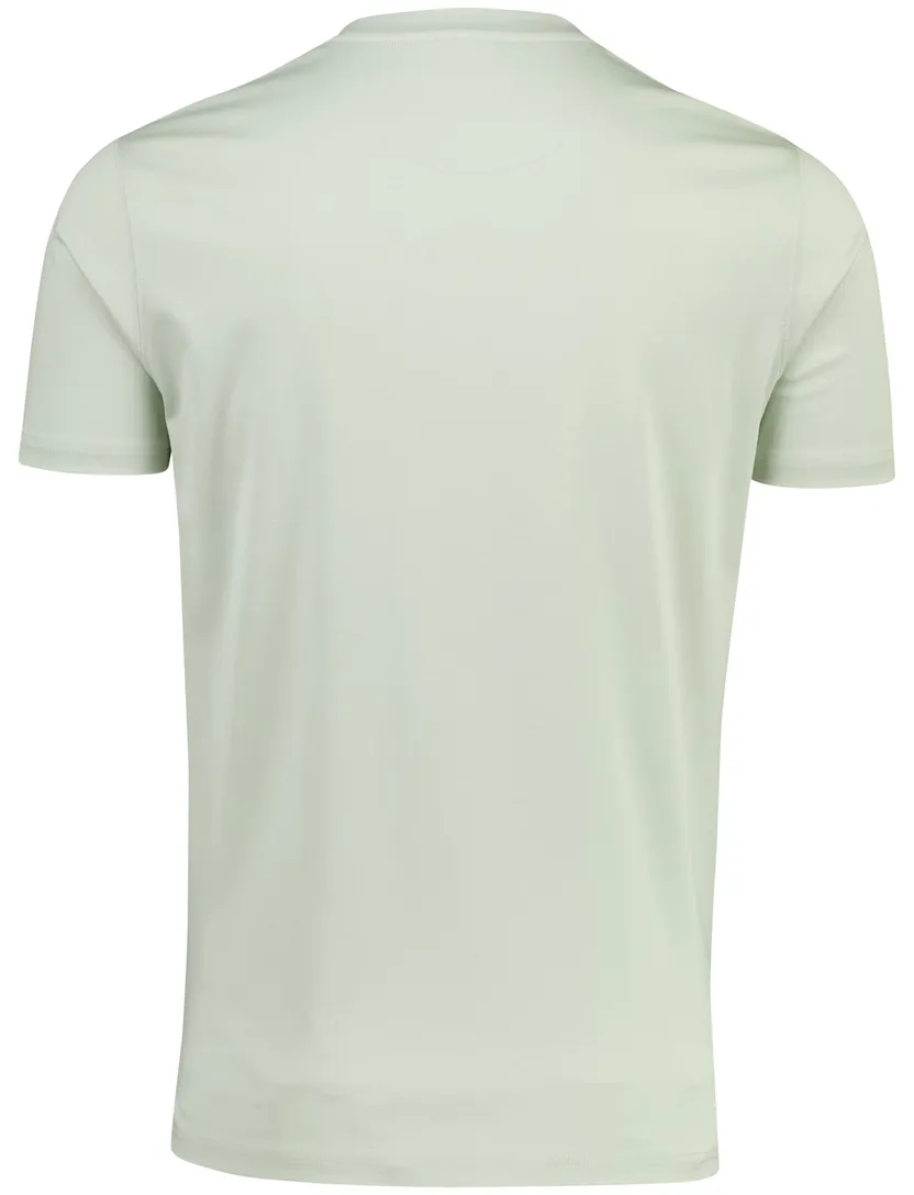 t-shirt Thomas Maine groen normale fit ronde hals