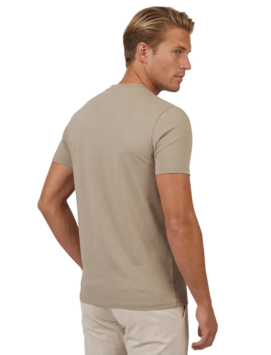Thomas Maine T-shirt beige tailored fit