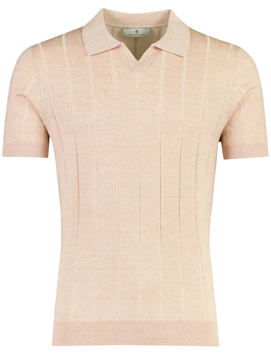 Poloshirt Thomas Maine V-hals oranje