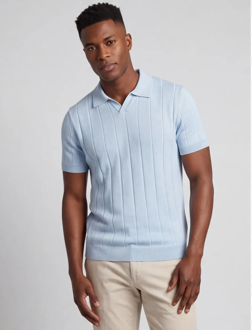 Thomas Maine polo lichtblauw