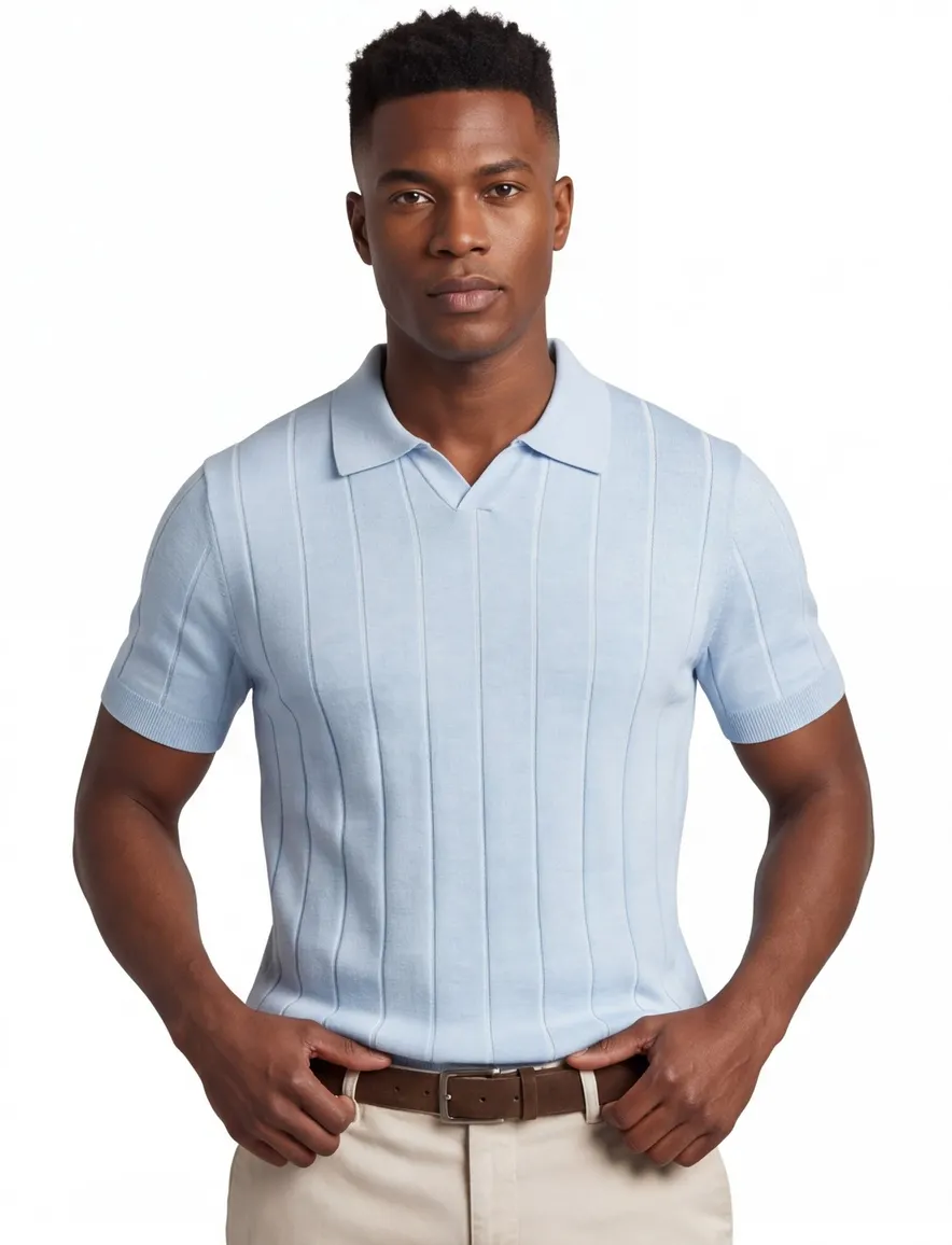 Thomas Maine polo lichtblauw