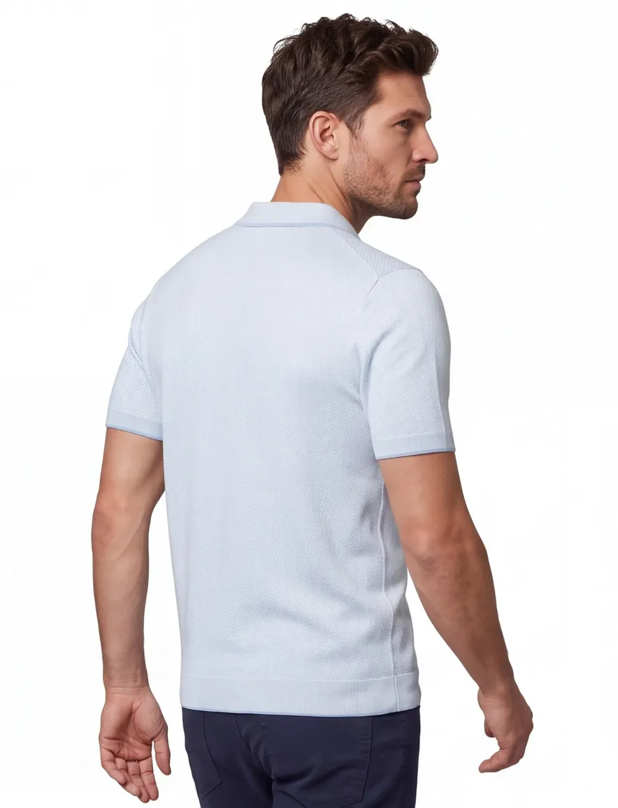 Thomas Maine polo lichtblauw