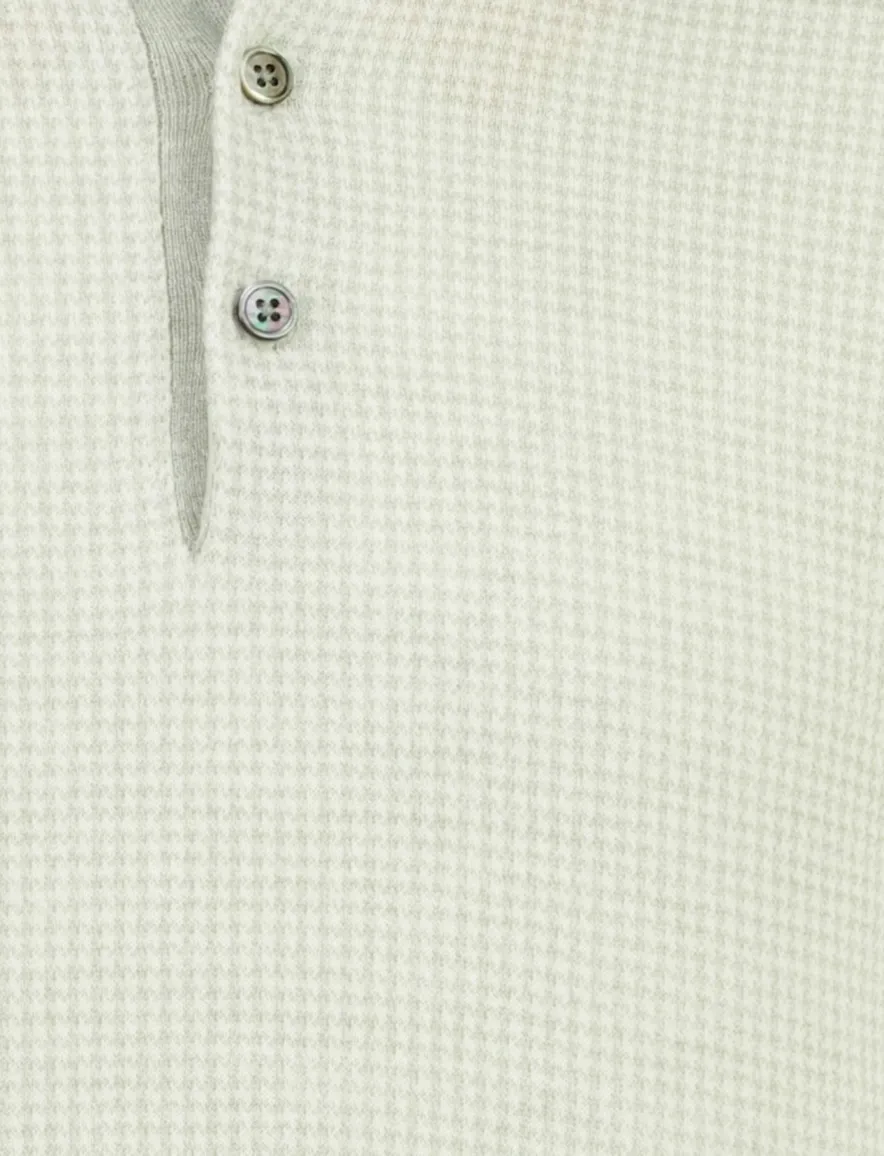 Poloshirt Thomas Maine groen gebreid