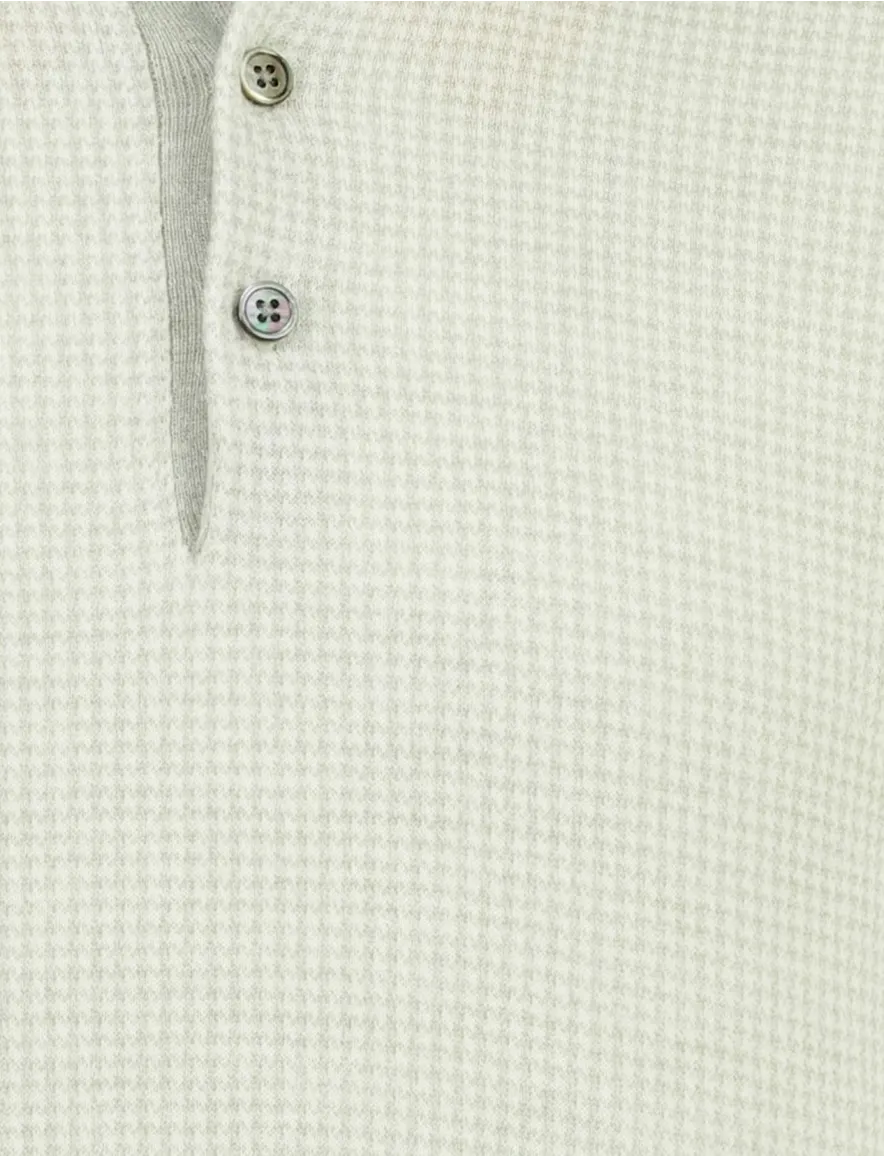 Poloshirt Thomas Maine groen gebreid