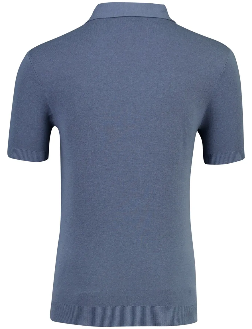 Blauwe polo Thomas Maine regular fit