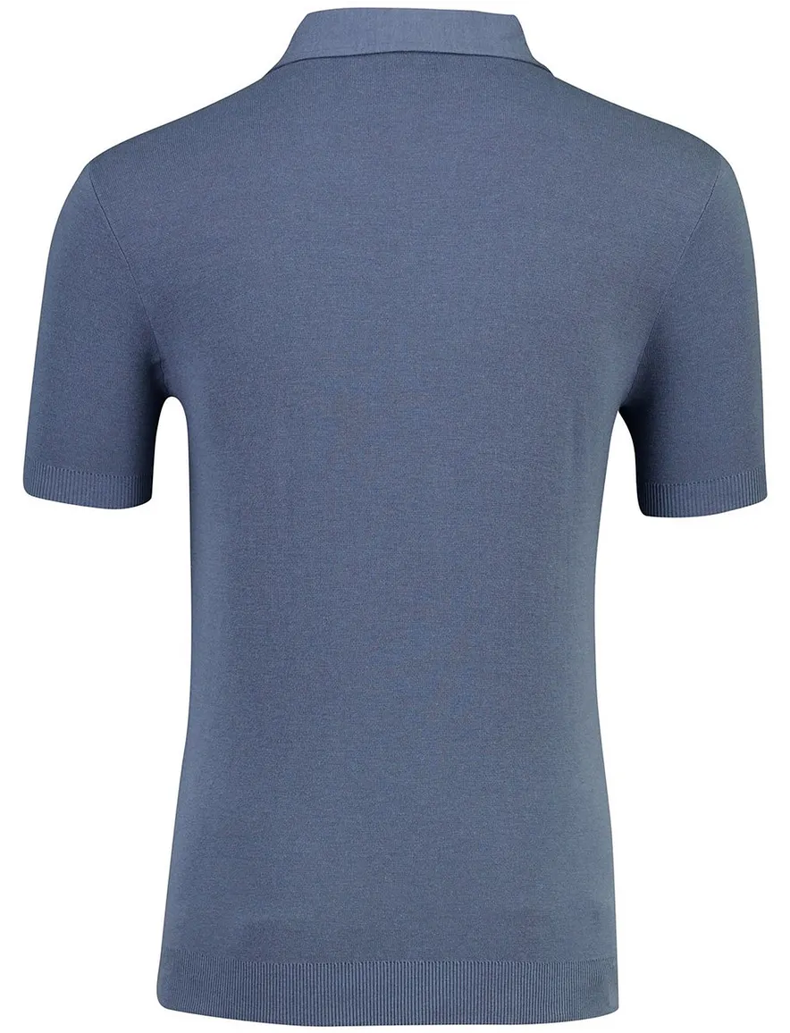 Thomas Maine polo 3 knopen blauw