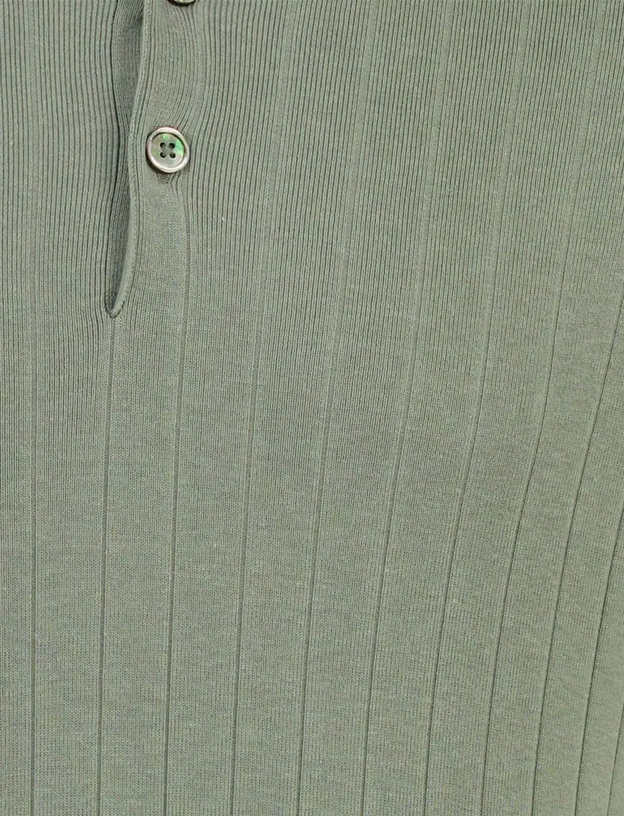 Thomas Maine polo 3 knopen groen