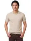 Polo 3-knoops beige Thomas Maine