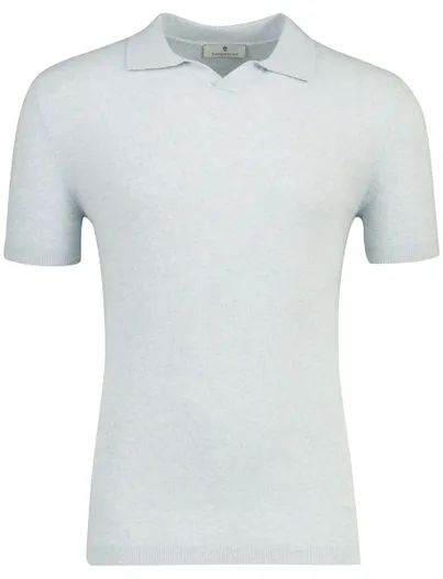 Thomas Maine Thomas Maine polo v-hals lichtblauw