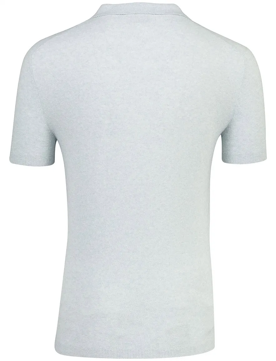 Thomas Maine polo v-hals lichtblauw