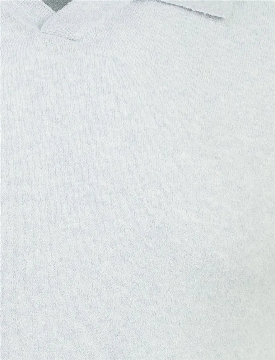 Thomas Maine polo v-hals lichtblauw