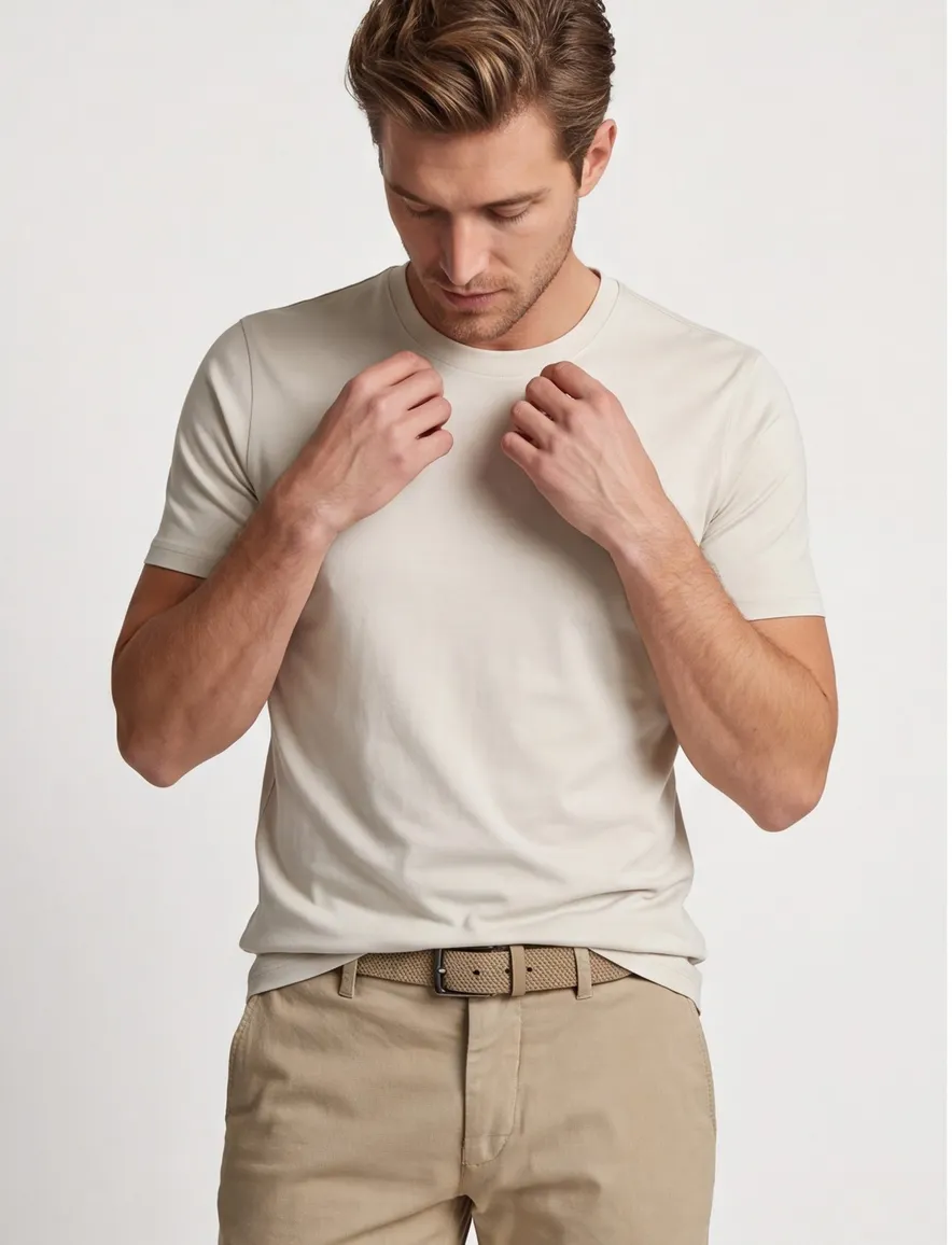 beige t-shirt Thomas Maine normale fit