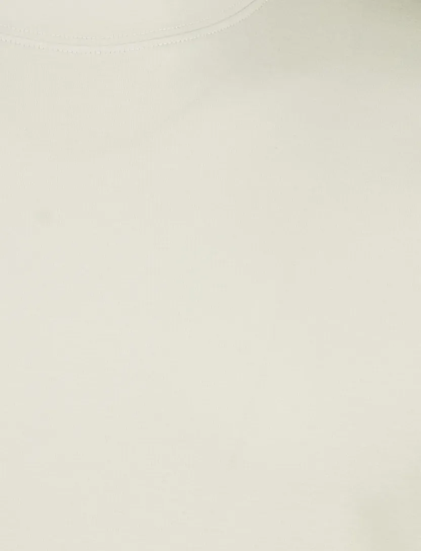t-shirt Thomas Maine beige korte mouw normale fit