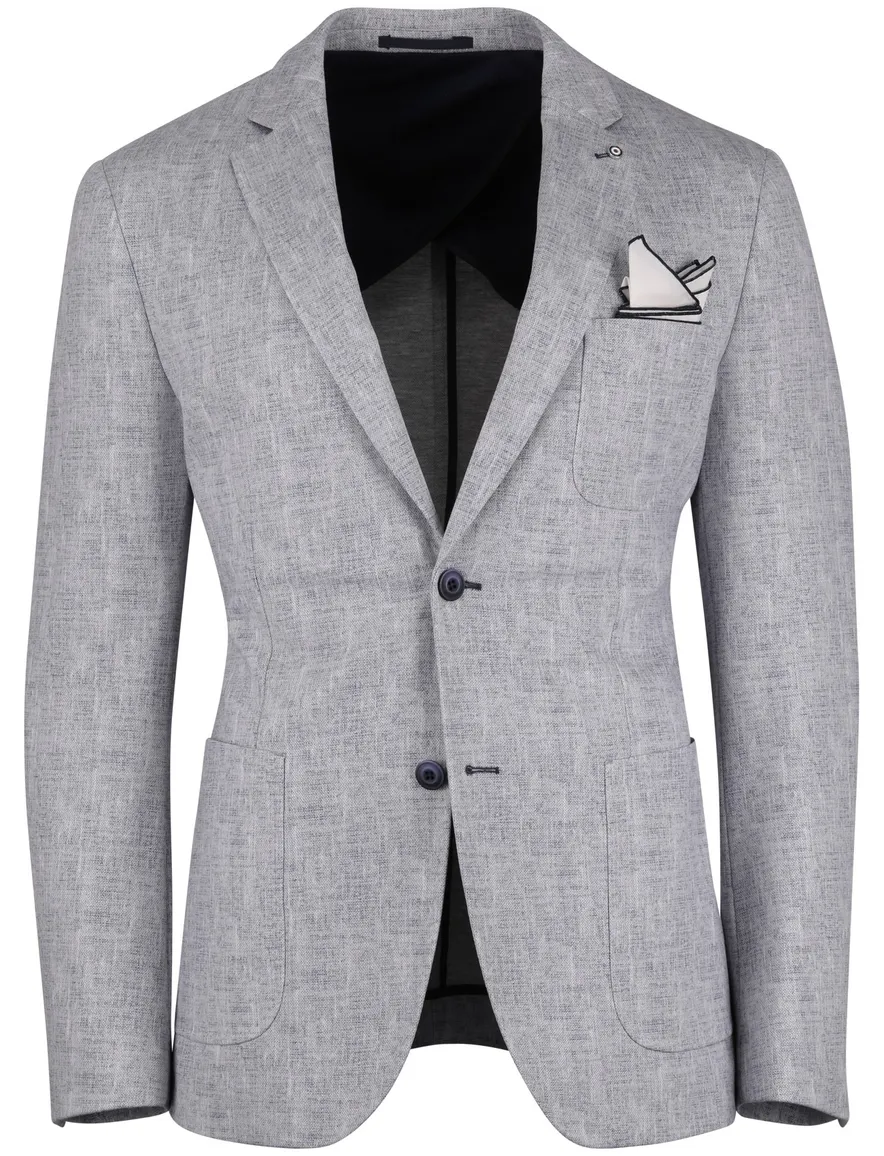 Blue Industry colbert blauw melange
