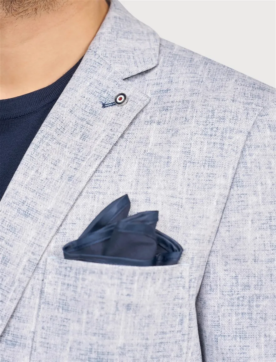 Blue Industry colbert blauw melange