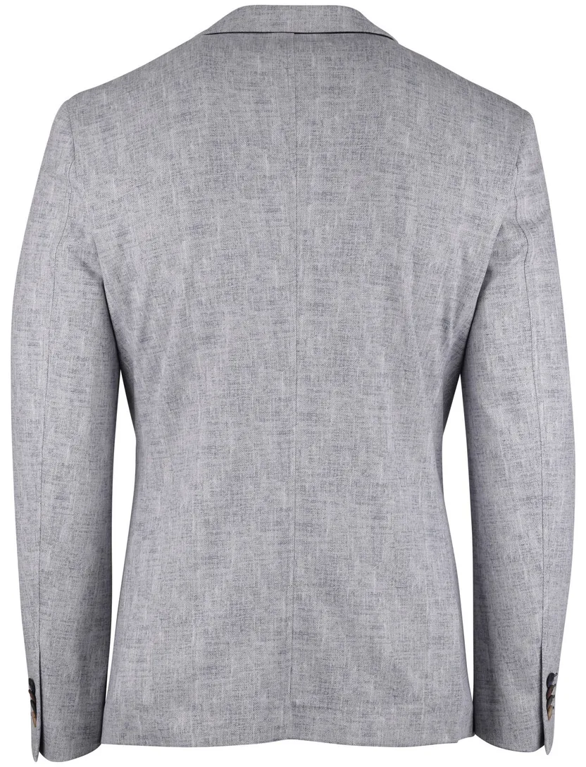 colbert Blue Industry polyester met polyester voering gemêleerd