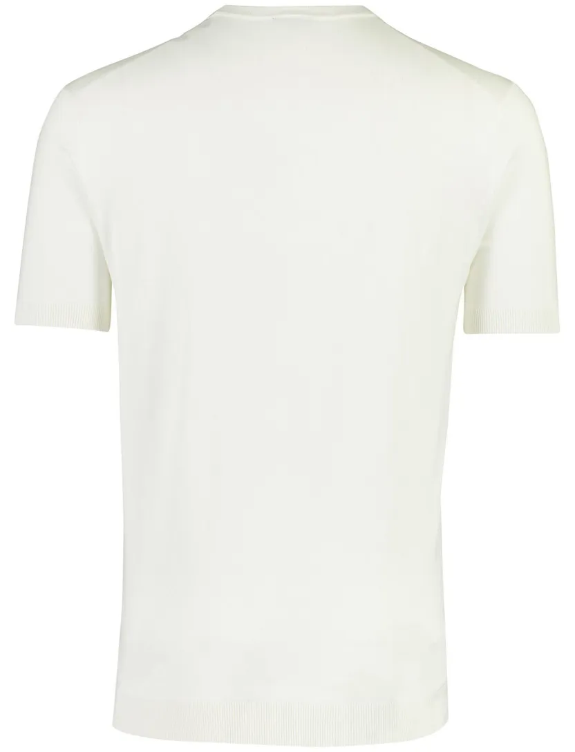 T-Shirt Blue Industry wit met boord