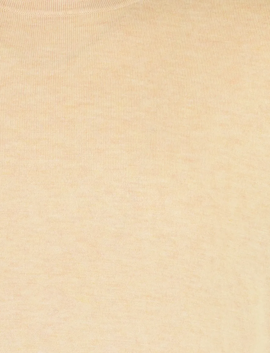 Blue Industry T-shirt ronde hals oranje