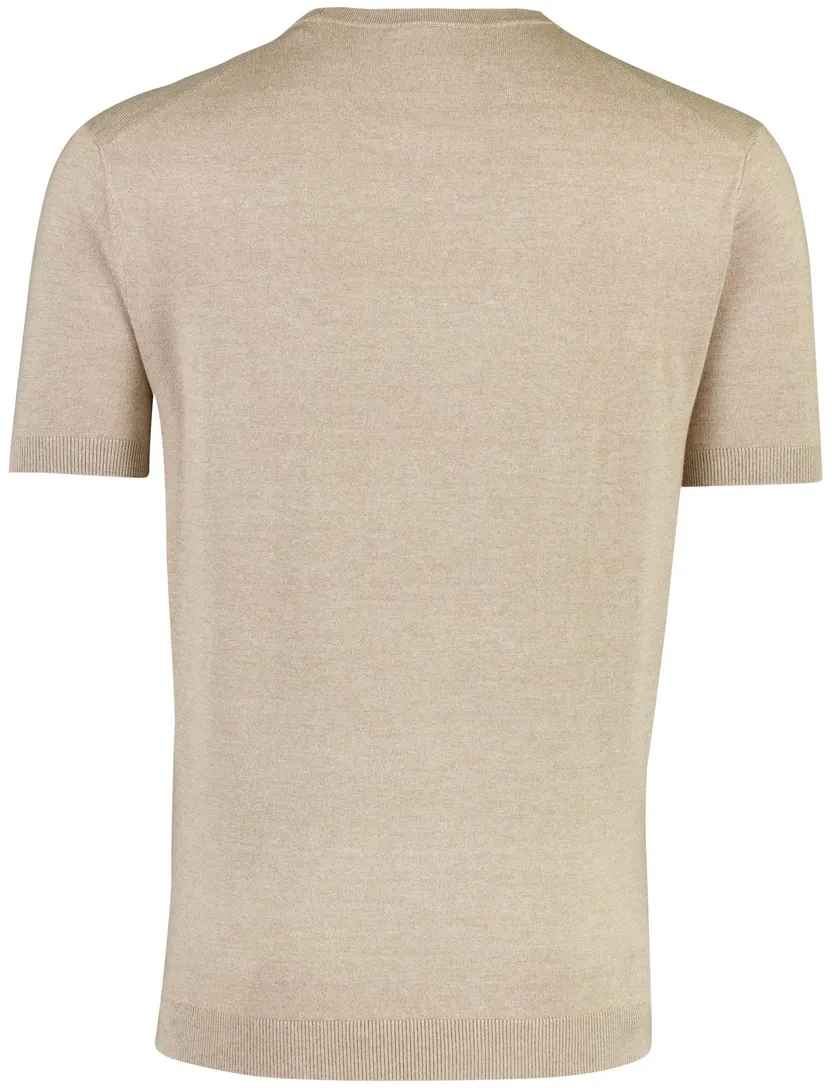 T-shirt Blue Industry beige met boord