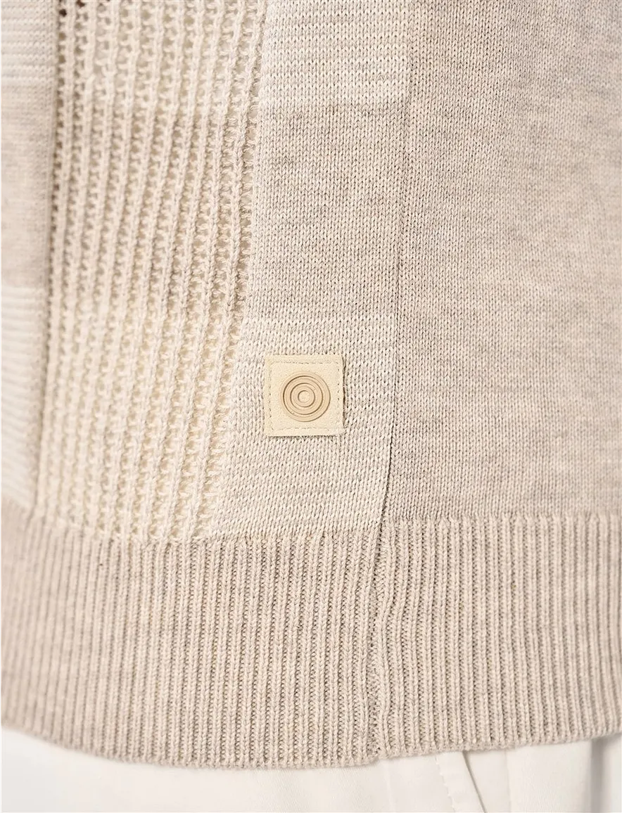 Geruite Blue Industry polo beige