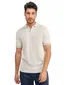 Blue Industry polo met rits grijs