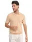Blue Industry polo oranje structuur