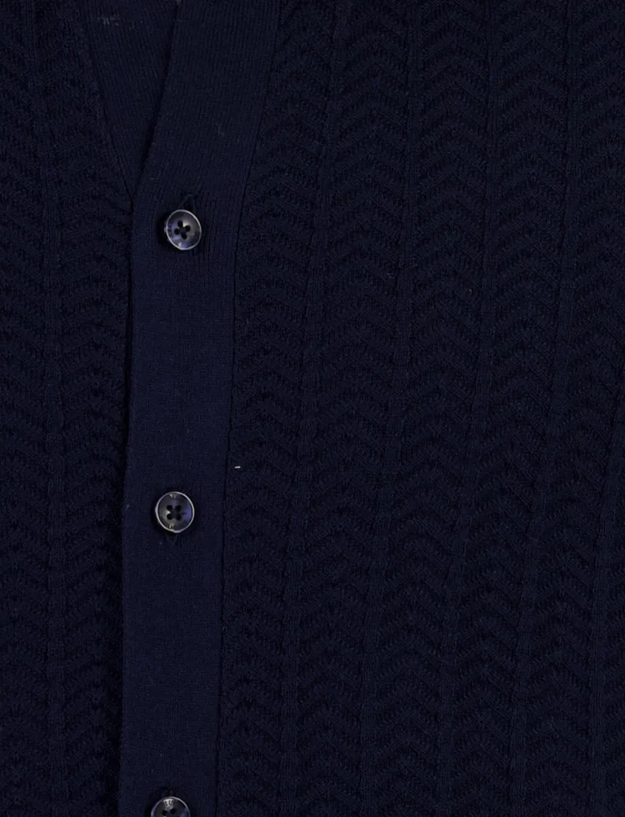 Donkerblauw poloshirt korte mouw Blue Industry regular fit