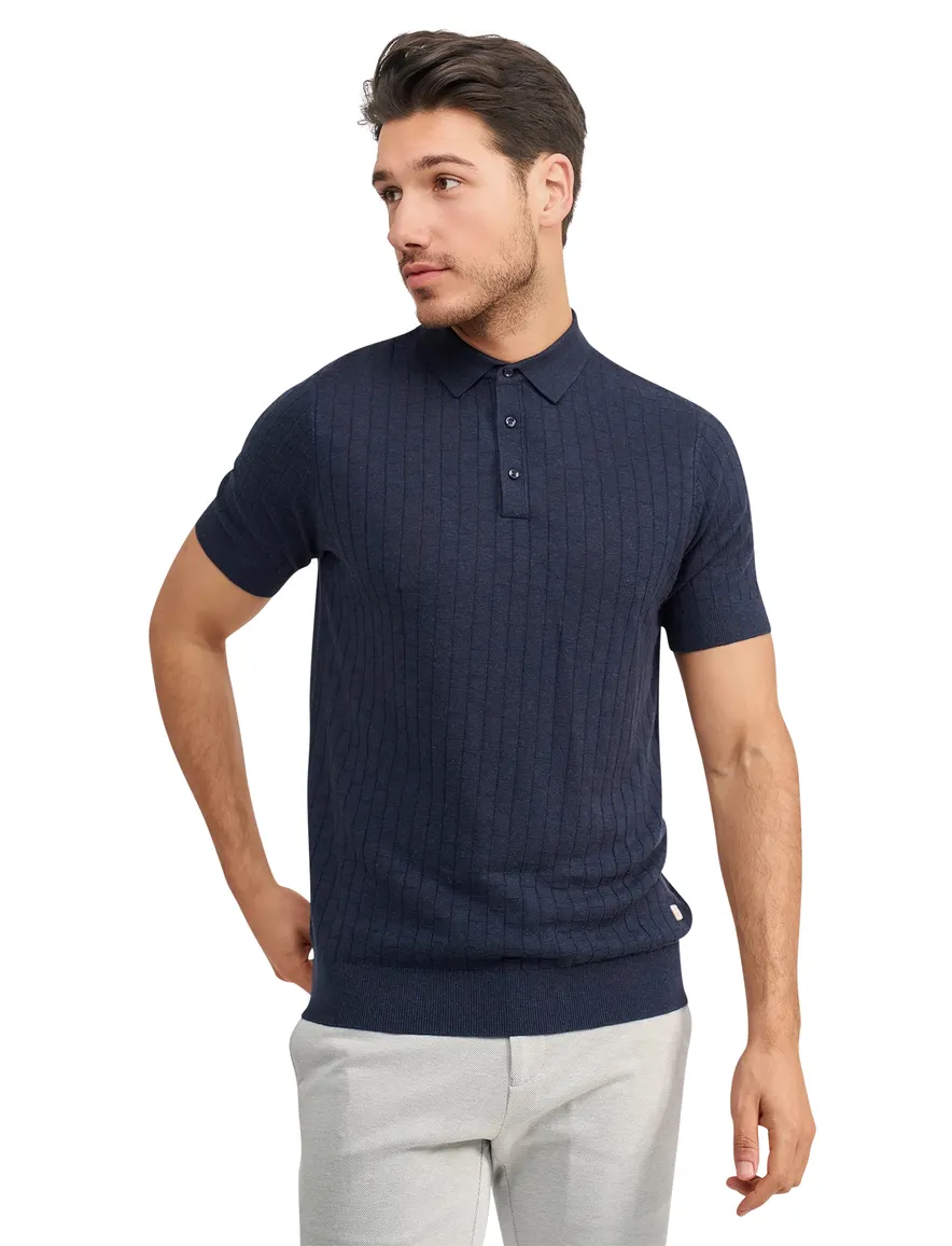 Blue Industry polo navy viscose