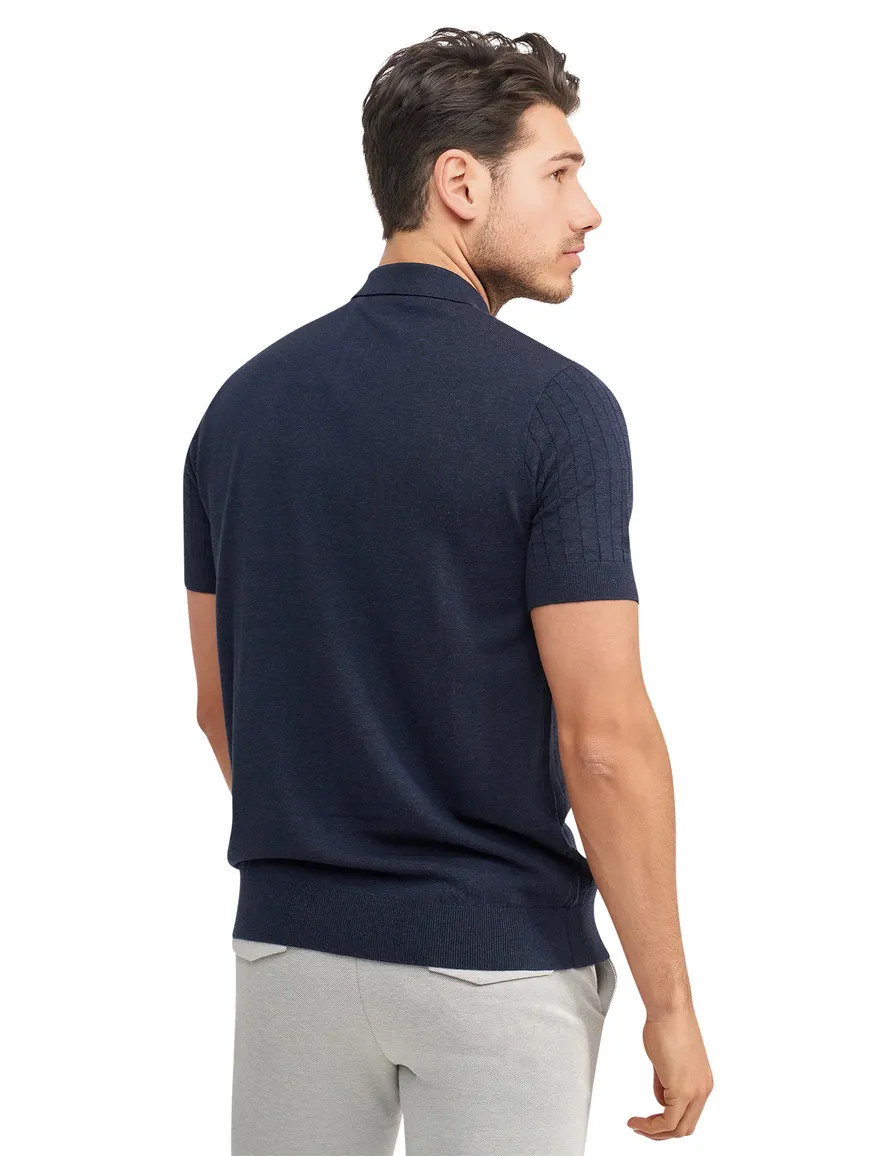 Blue Industry polo navy viscose