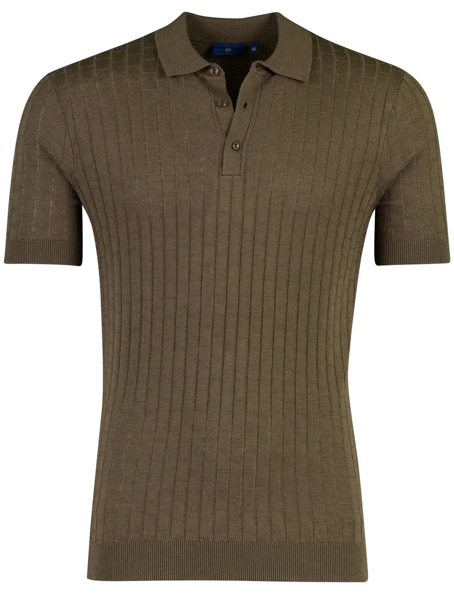 Blue Industry knitted polo khaki