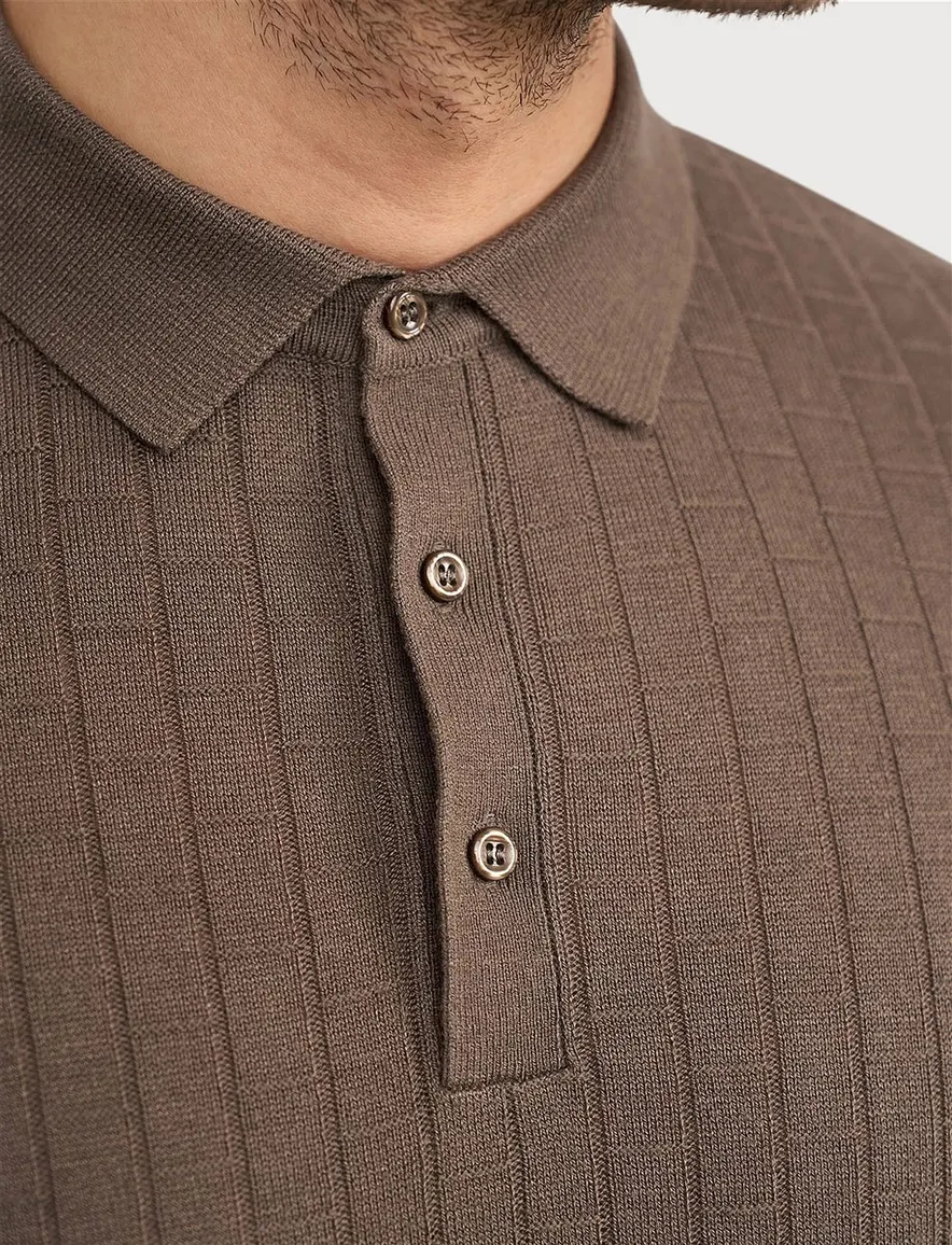 Blue Industry knitted polo khaki