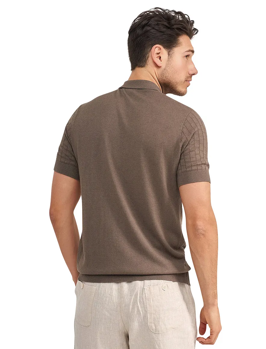 Blue Industry knitted polo khaki