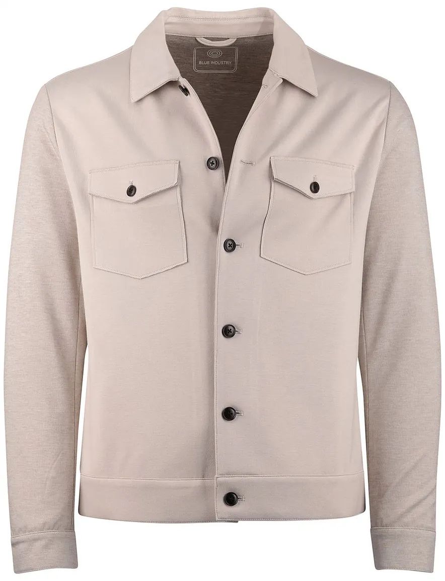 Blue Industry overshirt camel borstzakken