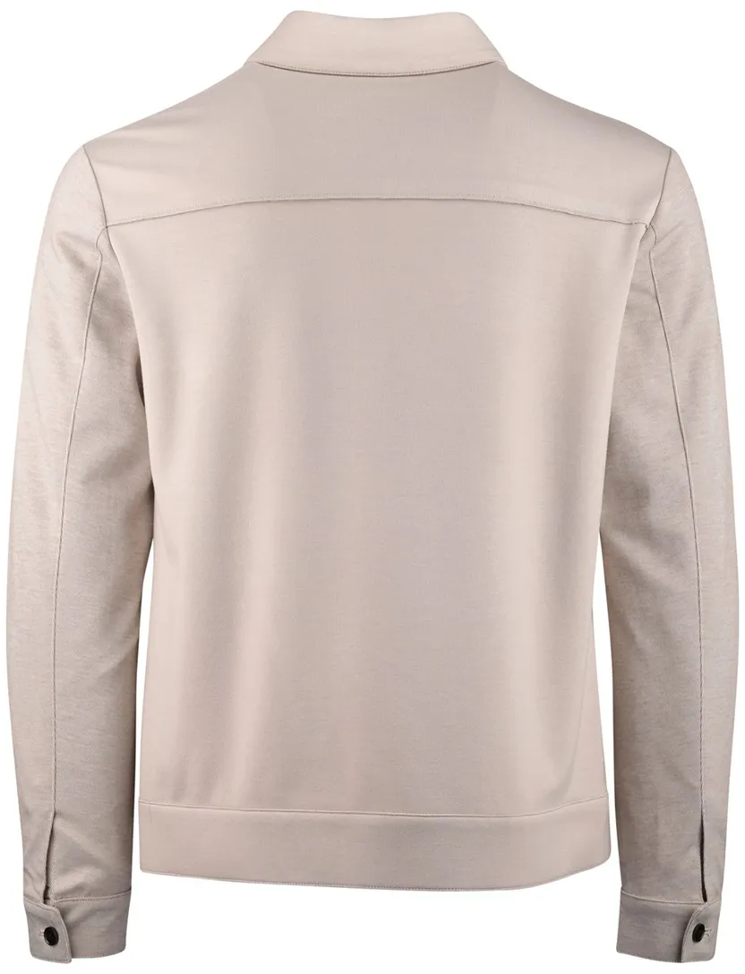 Blue Industry beige overshirt borstzakken