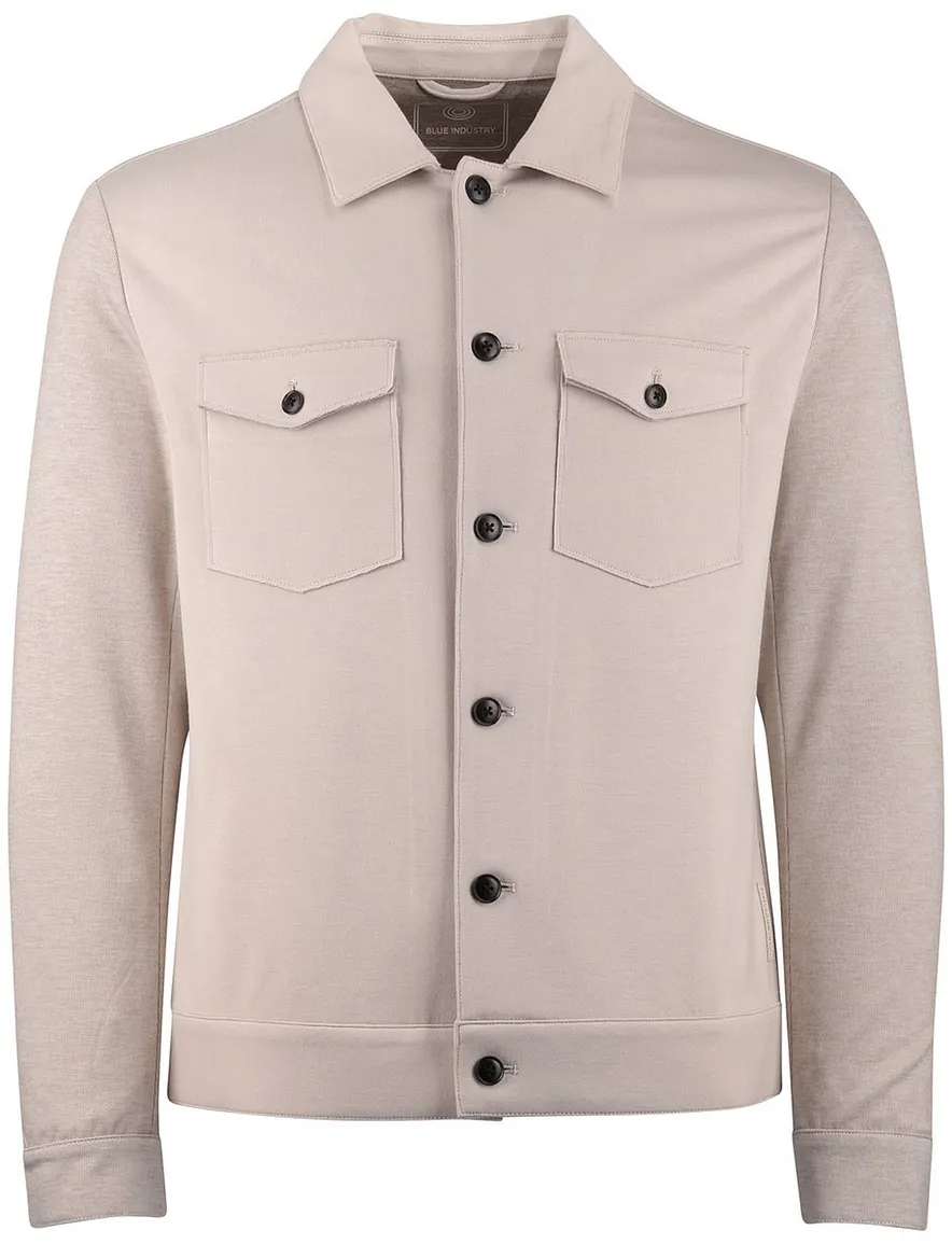 Blue Industry overshirt camel borstzakken