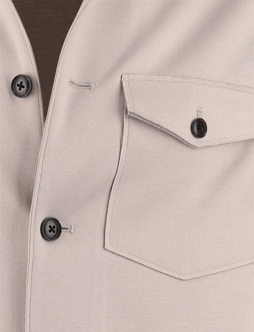 Blue Industry overshirt camel borstzakken